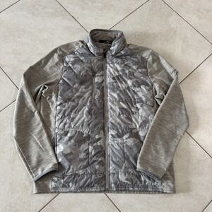 RLX Ralph Lauren Jacket Mens XL Gray Cliffs Camo Performance Full Zip Golf